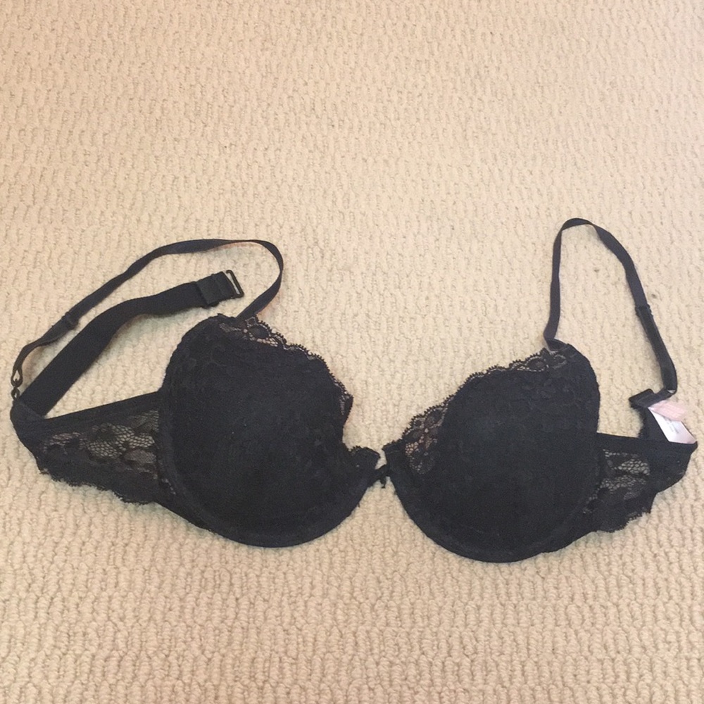 Victoria’s Secret Black lace push-up bra